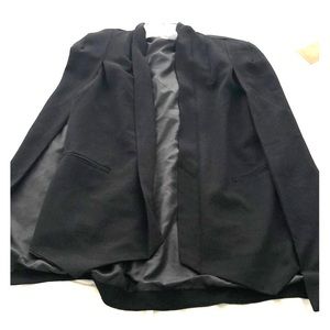 Black tuxedo cape light weight jacket